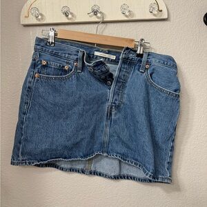 Levi's Denim Blue Mini Skirt